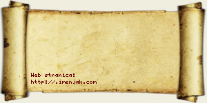 Jovana Aksentijević vizit kartica